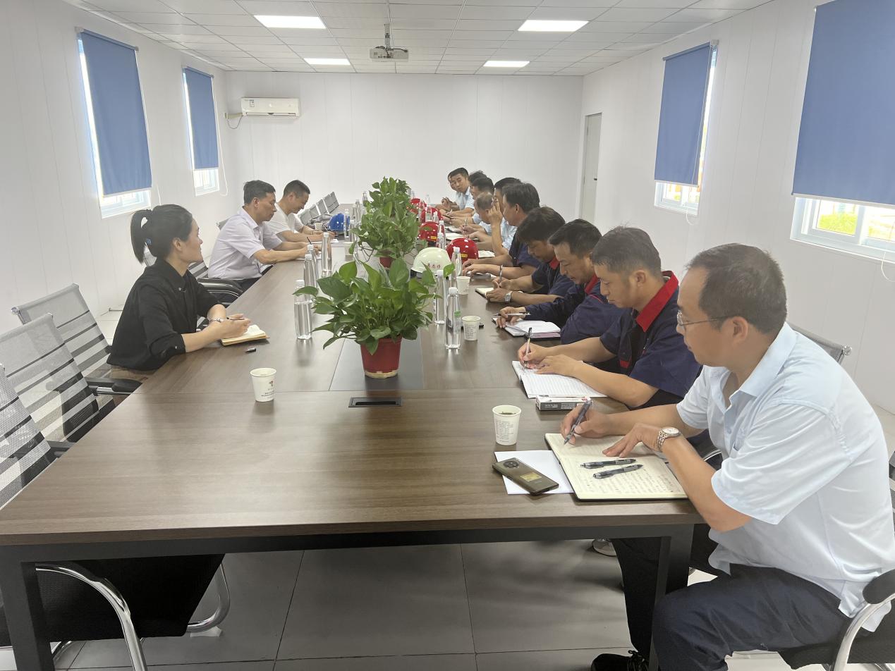 集团公司总经理丁士启到铜基新资料项目调研领导工作 
