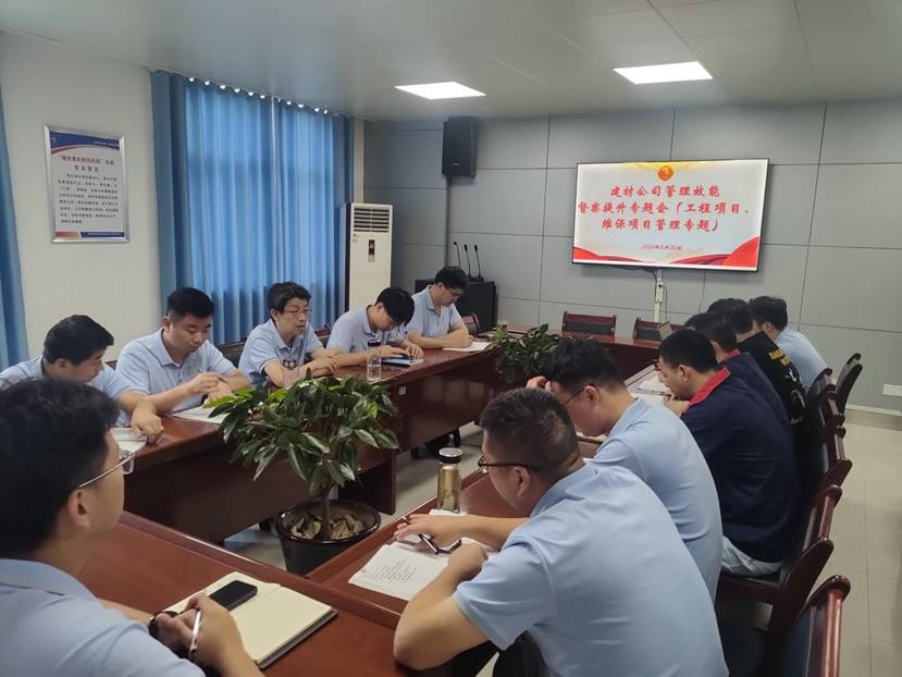 建材公司党支部召开治理效力督查提升专题会