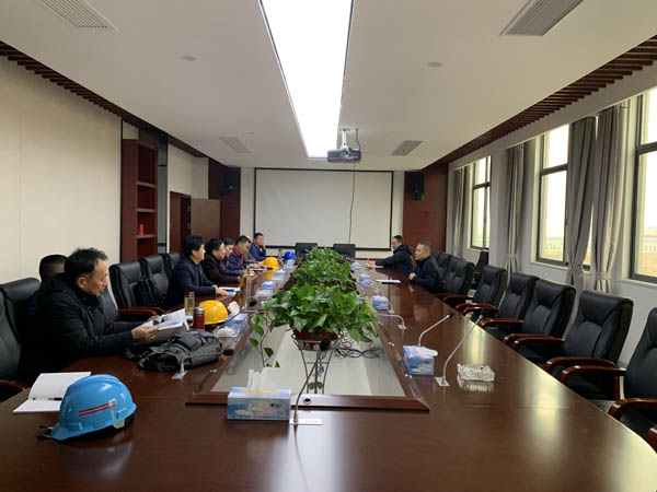 公司辅导到江西汇盈电解项目领导工作