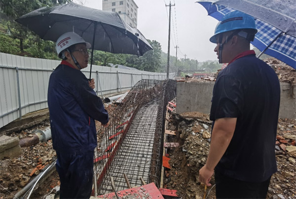 公司党委书记查抄在建项目 