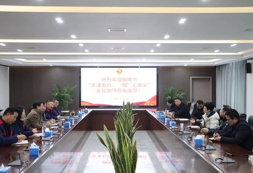 杨文萍到公司发展“亲清有约、‘铜’心助企”走访调研 杨文萍到公司发展“亲清有约、‘铜’心助企”走访调研